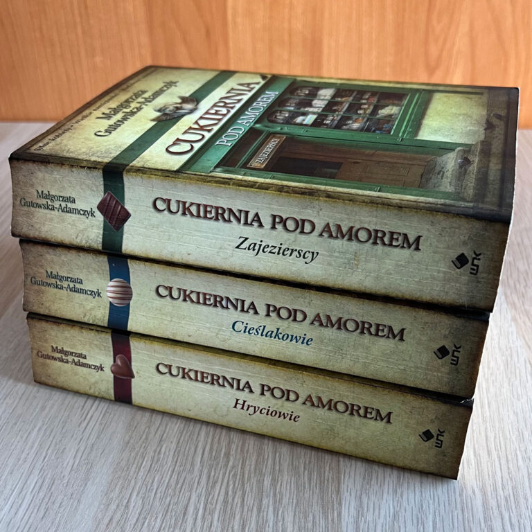 Trójpak książek: Małgorzata Gutowska-Adamczyk - Cukiernia pod Amorem - tomy 1, 2, 3