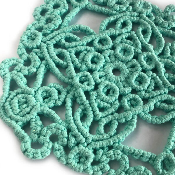 Migotek miętowy – bieżnik w stylu glamour