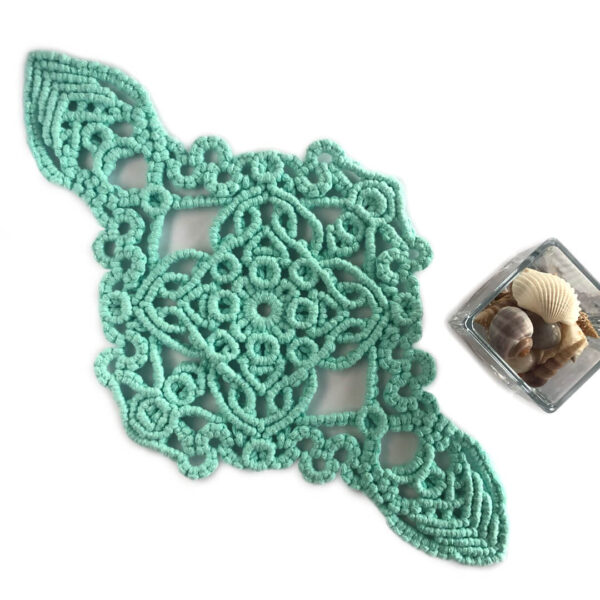 Migotek miętowy – bieżnik w stylu glamour