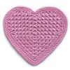 Zestaw podkładek – cztery różowe serduszka Zestaw podkładek – cztery różowe serduszka
