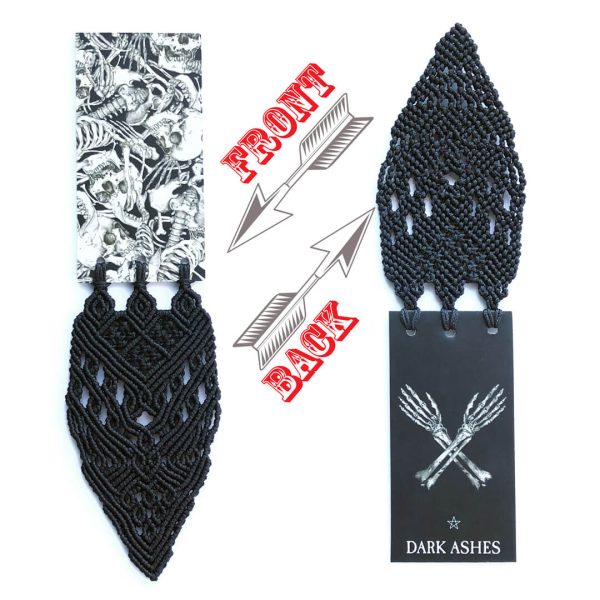 Czarna świeca albo łopat(k)a grabarza czyli zakładka dla miłośniczki horrorów – drugie życie tektury – upcykling